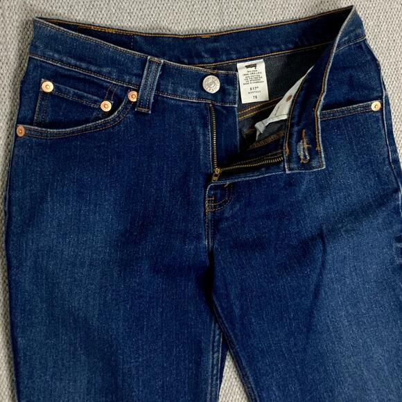 Levi's 517 Vintage Boot Cut Jeans Womens 7S 30X30 Blue Juniors Western Cowgirl - Picture 6 of 13